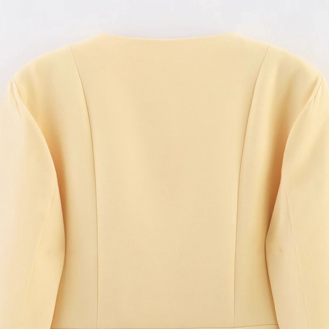 Damen modische Kurzjacke mit strukturiertem Design Drune