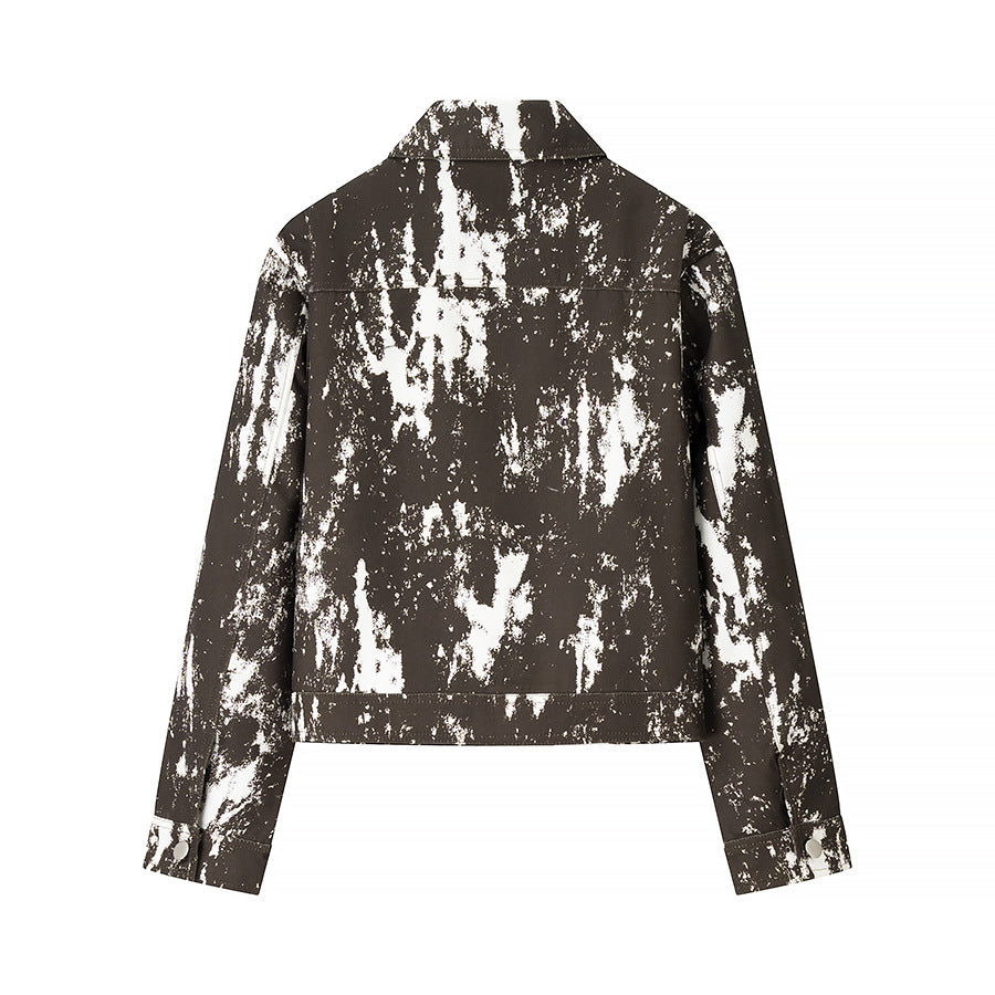 Damen modische Jacke im kreativen Muster Drune
