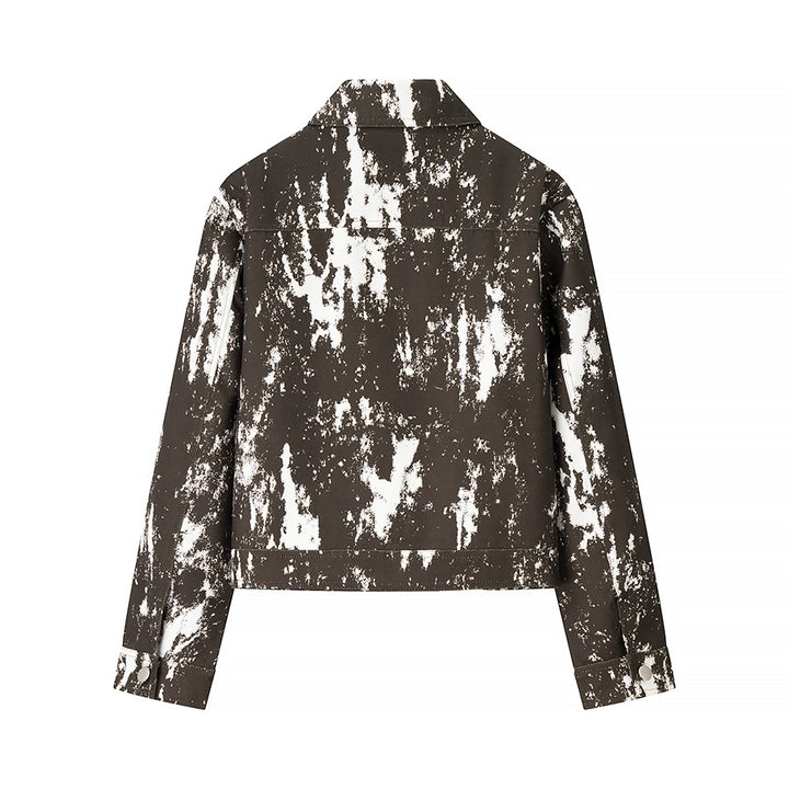 Damen modische Jacke im kreativen Muster Drune