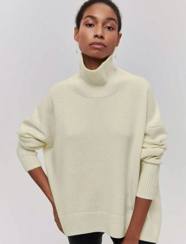 Damen kuscheliger Rollkragenpullover Drune