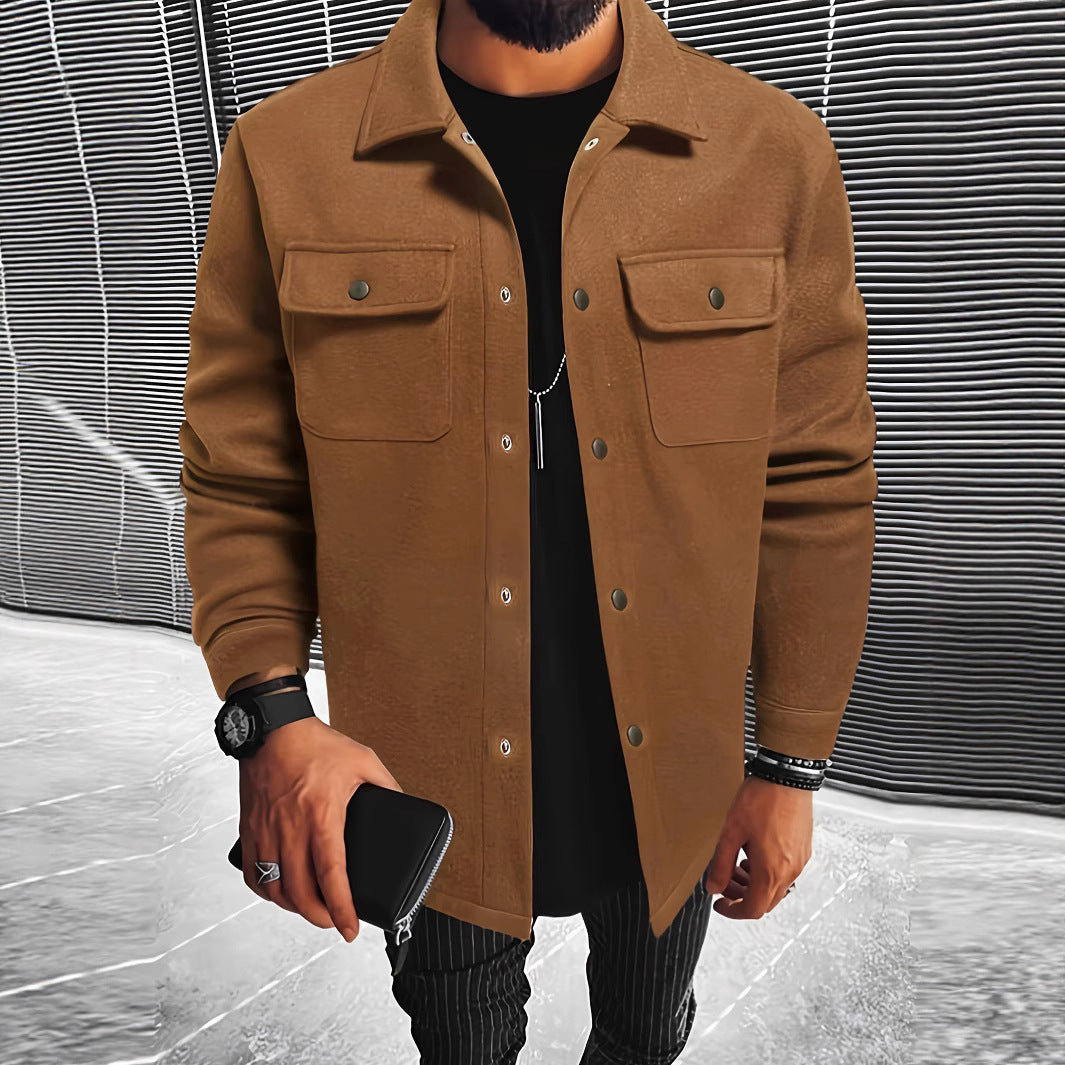 Herren Hemdjacke aus hochwertigem Wollmix Drune