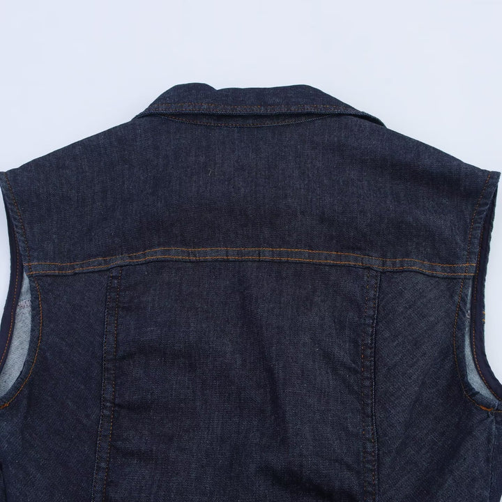 Damen Jeanskleid mit tailliertem Schnitt und praktischen Taschen Drune