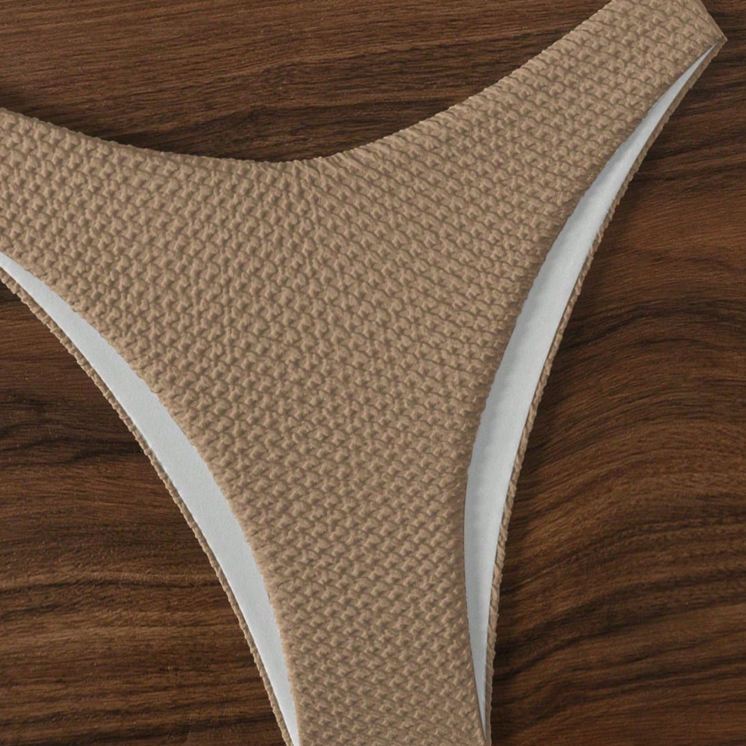 Damen Bandeau-Bikini mit strukturiertem Material Drune