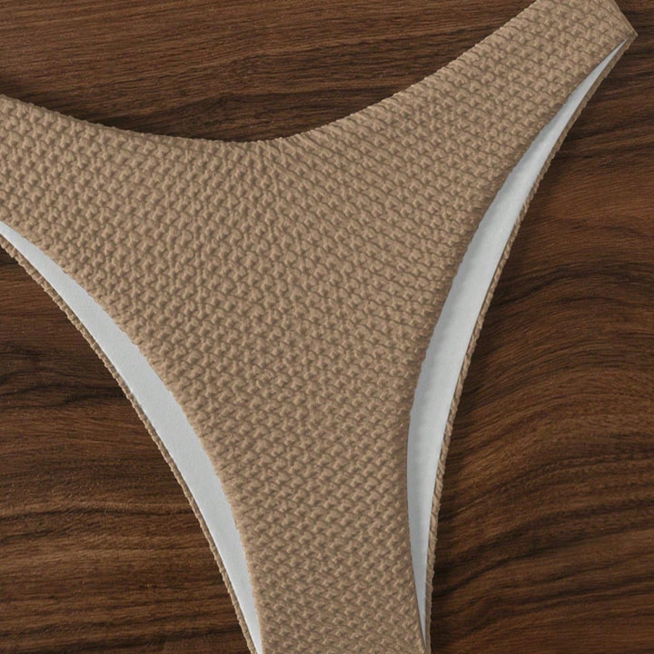 Damen Bandeau-Bikini mit strukturiertem Material Drune
