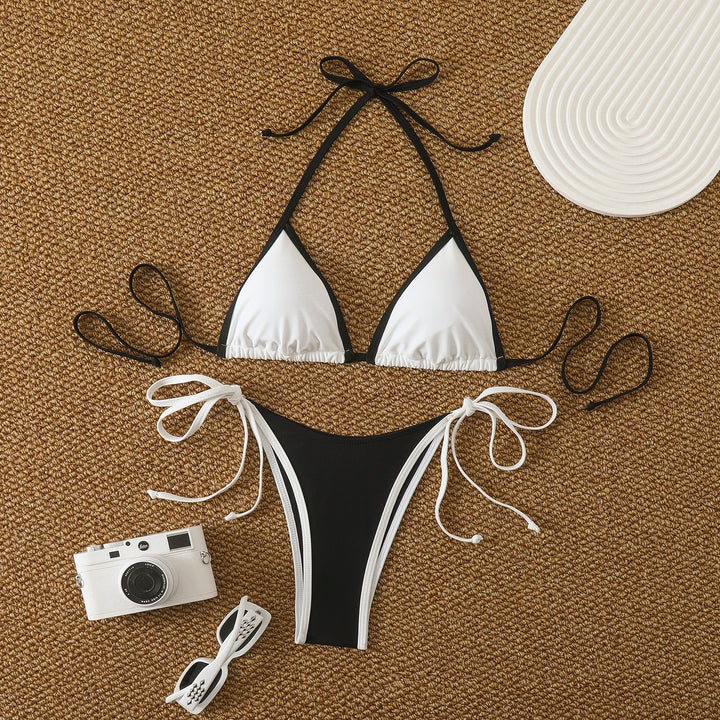 Damen Triangel-Bikini mit eleganten Schleifen Drune