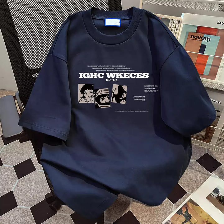 Damen oversized Grafik T-Shirt Drune