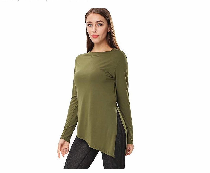 Damen asymmetrisches Langarmshirt Drune