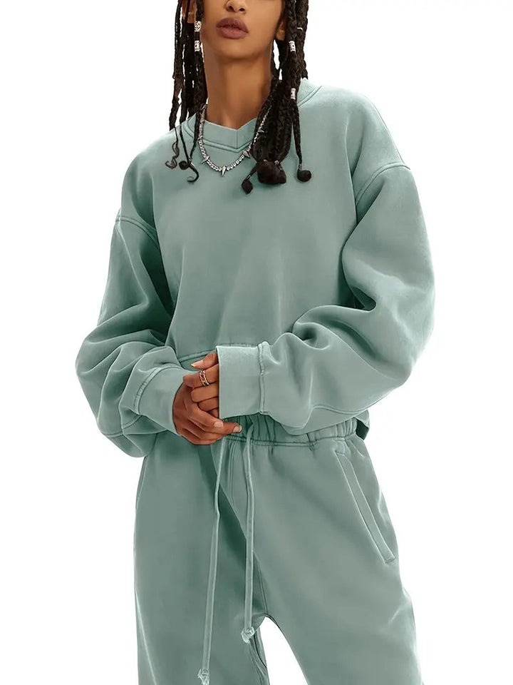 Damen lässiger Oversized-Sweatshirt Drune