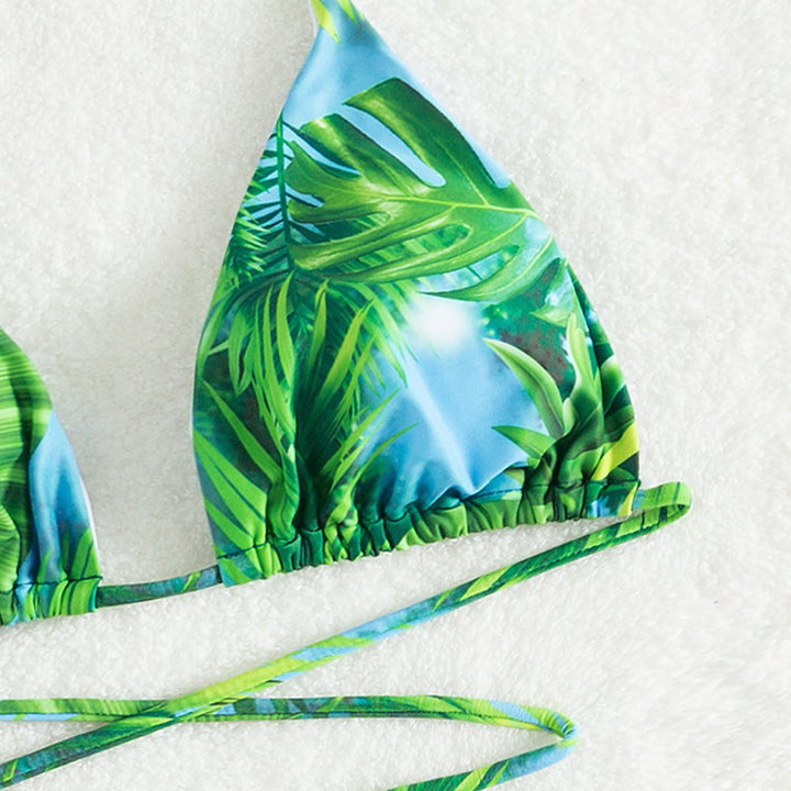 Damen Triangel-Bikini mit verstellbaren Bändern und raffiniertem Schnürdesign Drune