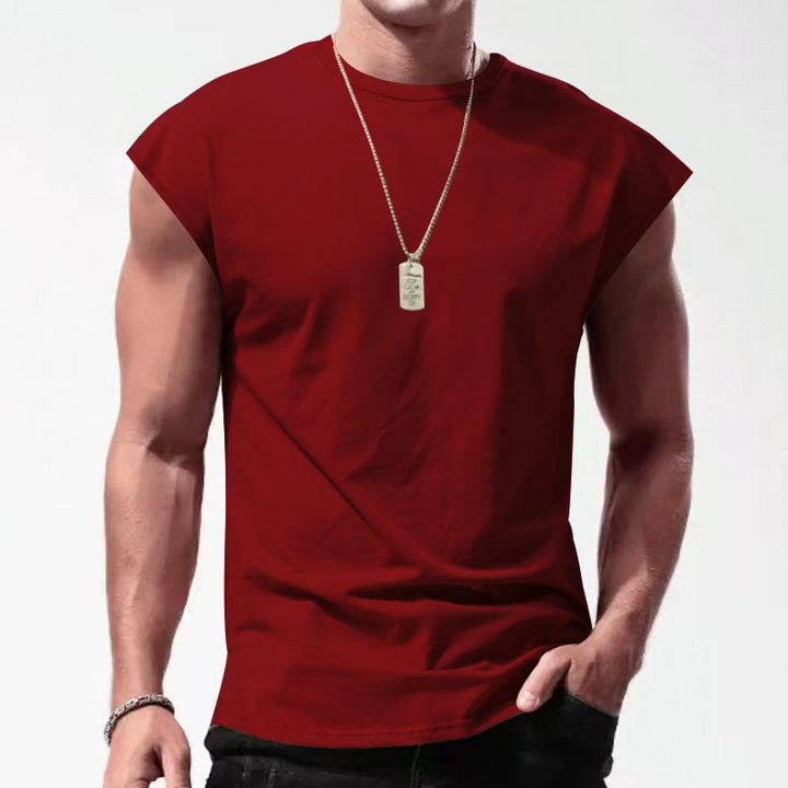 Herren ärmelloses T-Shirt im lässigen Stil mit modernem Schnitt Drune