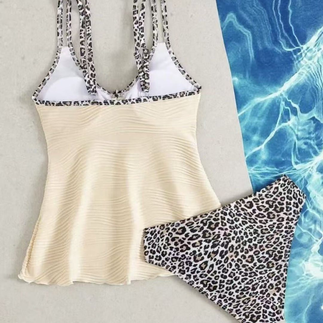 Damen Tankini mit gerafftem Oberteil und verspieltem Kordelzug Drune