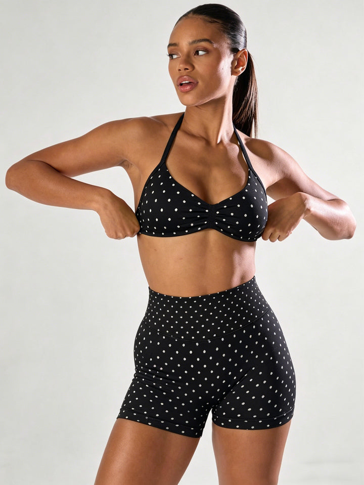 Damen Sportlicher Jumpsuit mit Raffungen und verstellbaren Trägern Drune