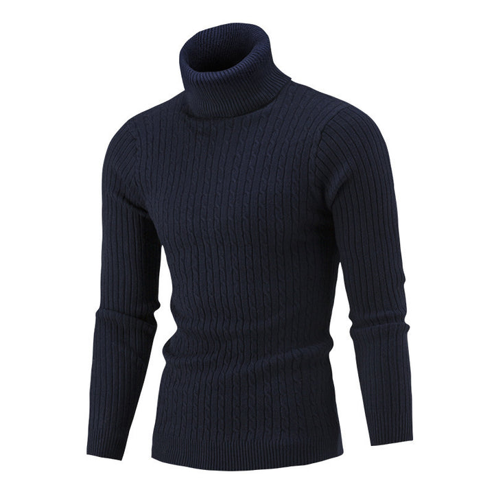 Herren Rollkragenpullover im klassischen Rippmuster Drune