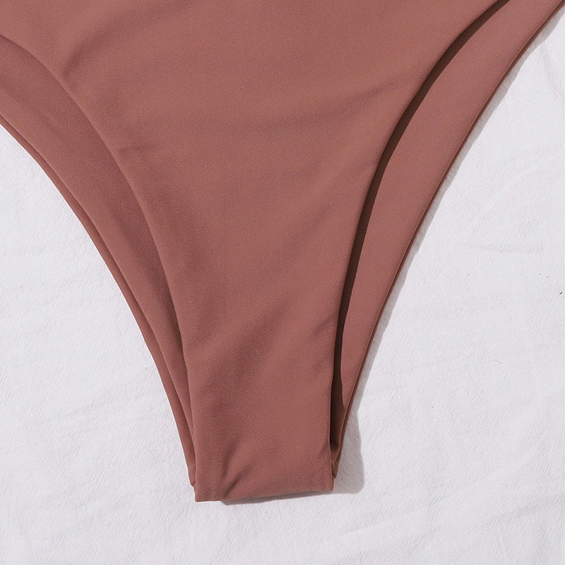 Damen Bandeau-Bikini Set mit hochgeschnittenem Slip Drune