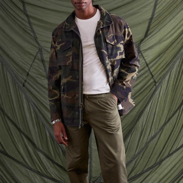 Herren utility Jacke mit großen Taschen und modernem Schnitt Drune