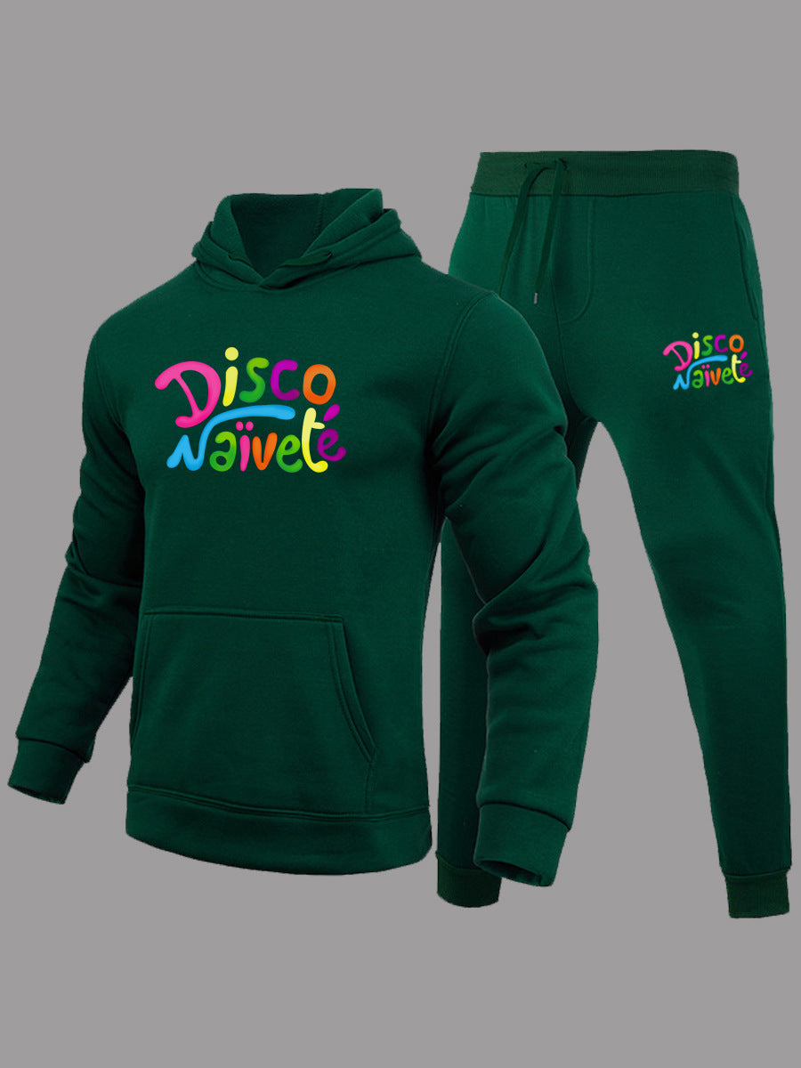 Damen Freizeit Hoodie und Jogginghose Set mit lebhaftem Schriftzug Drune