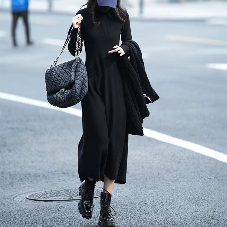 Damen langärmliges Strickkleid Drune