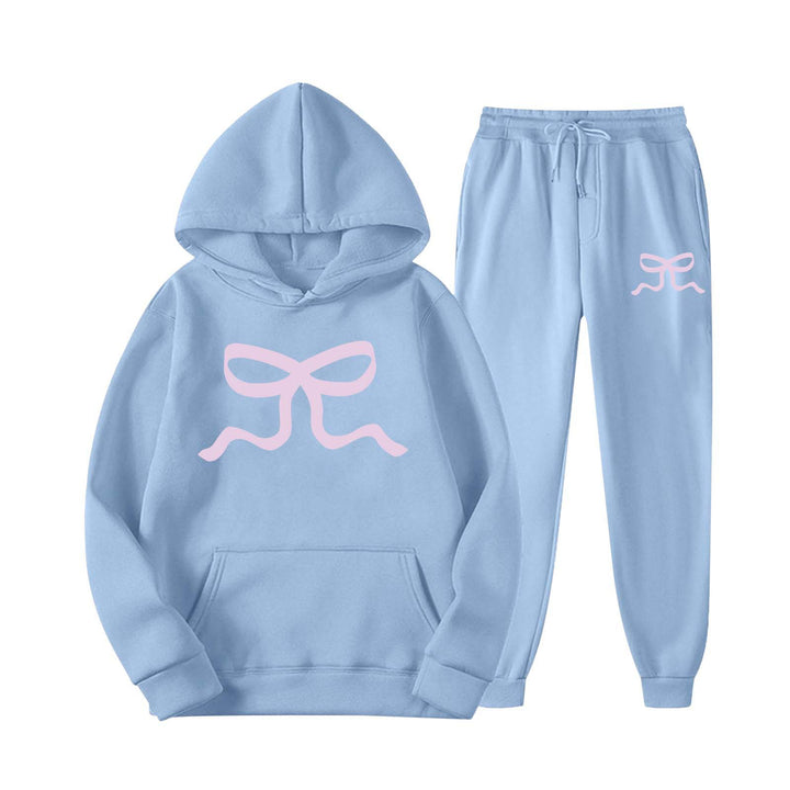 Damen lässiger Hoodie und Jogginghose Set Drune
