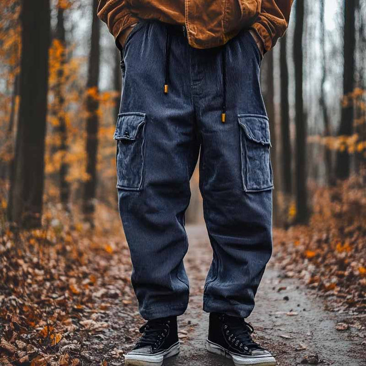 Herren bequeme Cargo-Hose mit seitlichen Taschen im lässigen Design Drune