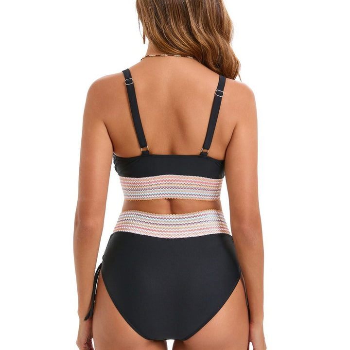 Damen Zweiteiliges Bikini-Set mit breitem Gummibund und hochwertige Rippstruktur Drune