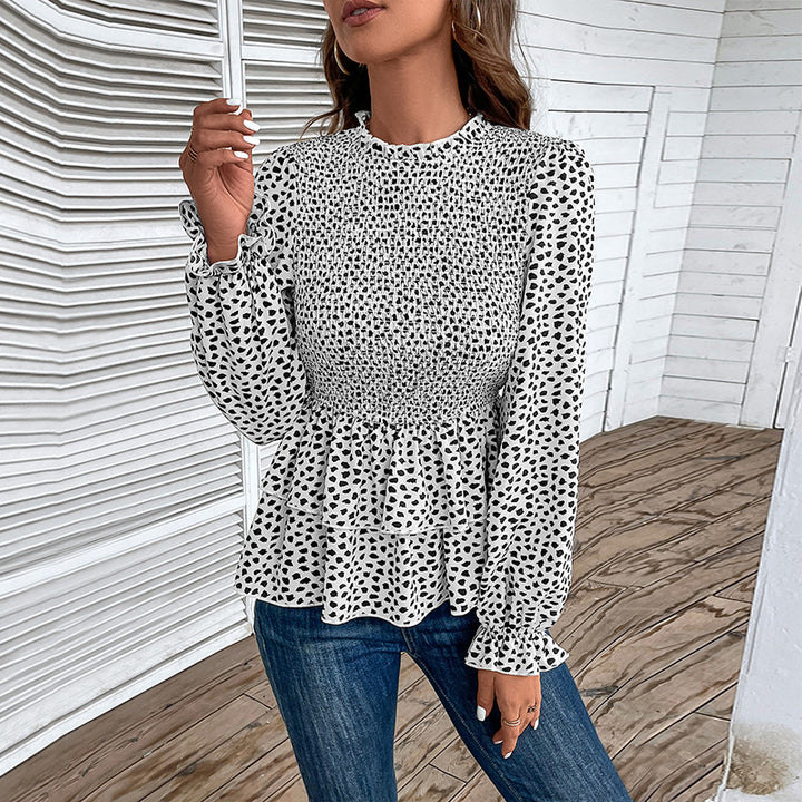 Damen Bluse mit Rüschendetails und exklusiver Smock-Optik Drune
