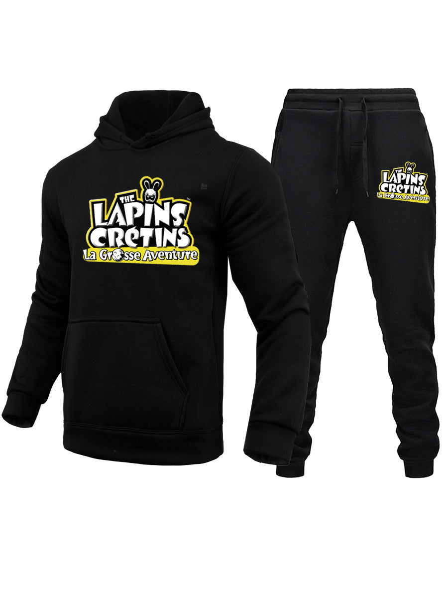 Herren Hoodie und Jogginghose Set mit auffälligem Print Drune