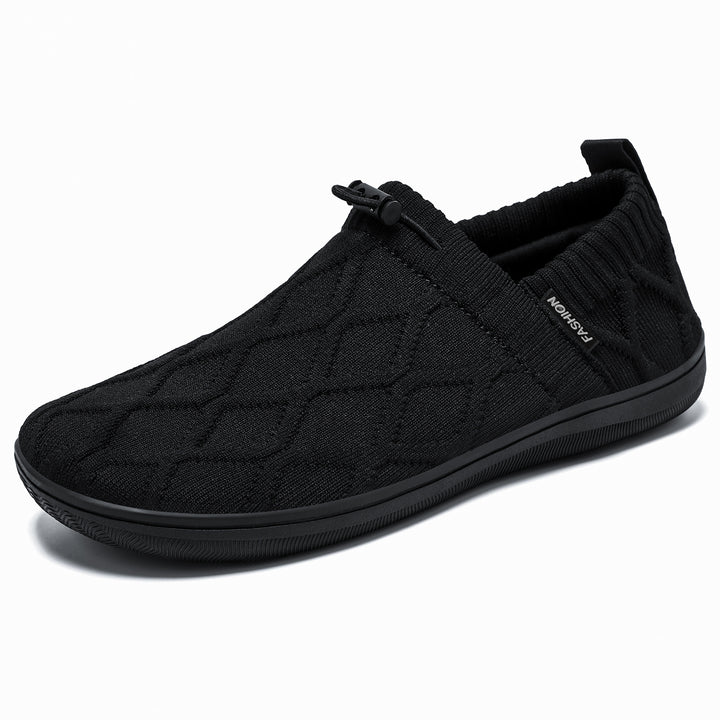 Damen nan gesteppter Strick-Slip-On mit elastischem Schlupfschaft und Kordelstopp Drune