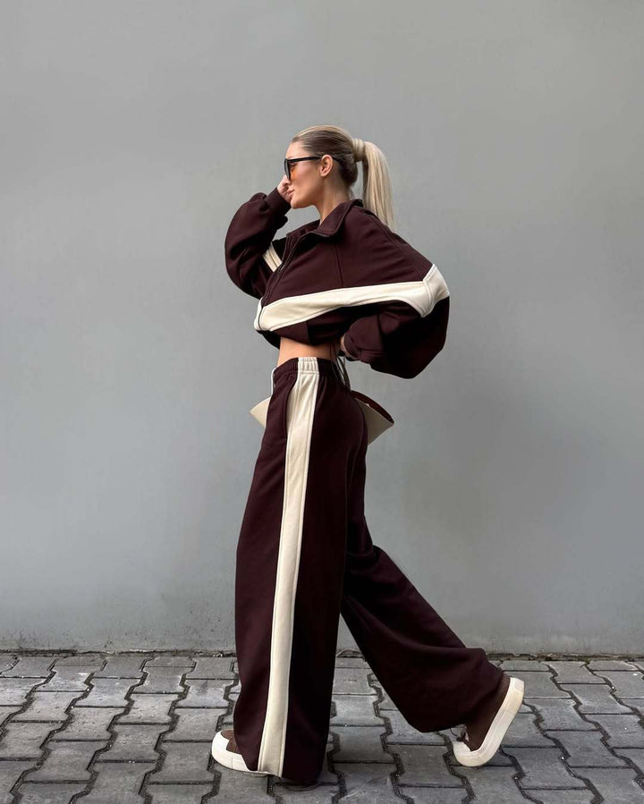 Damen sportlicher Windbreaker mit elastischen Bündchen und reflektierenden Details Drune