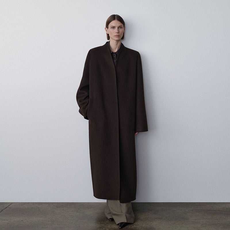 Damen Oversized Trenchcoat aus hochwertigem Wollmix Drune