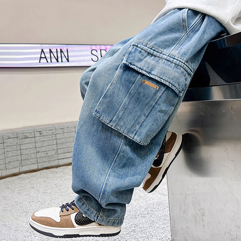 Damen Cargo Jeans mit lässigem Schnitt Drune