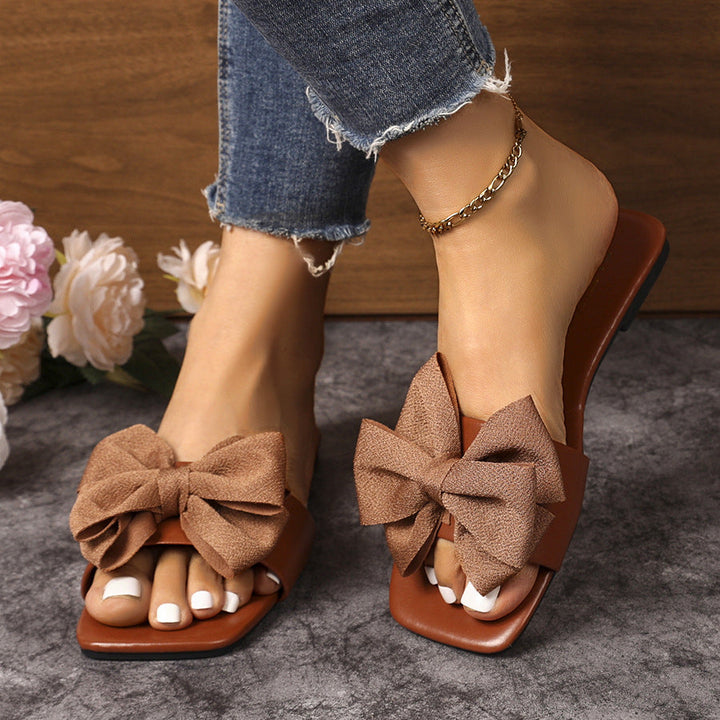 Damen Slingback-Sandalen mit modischer Schleifenapplikation Drune