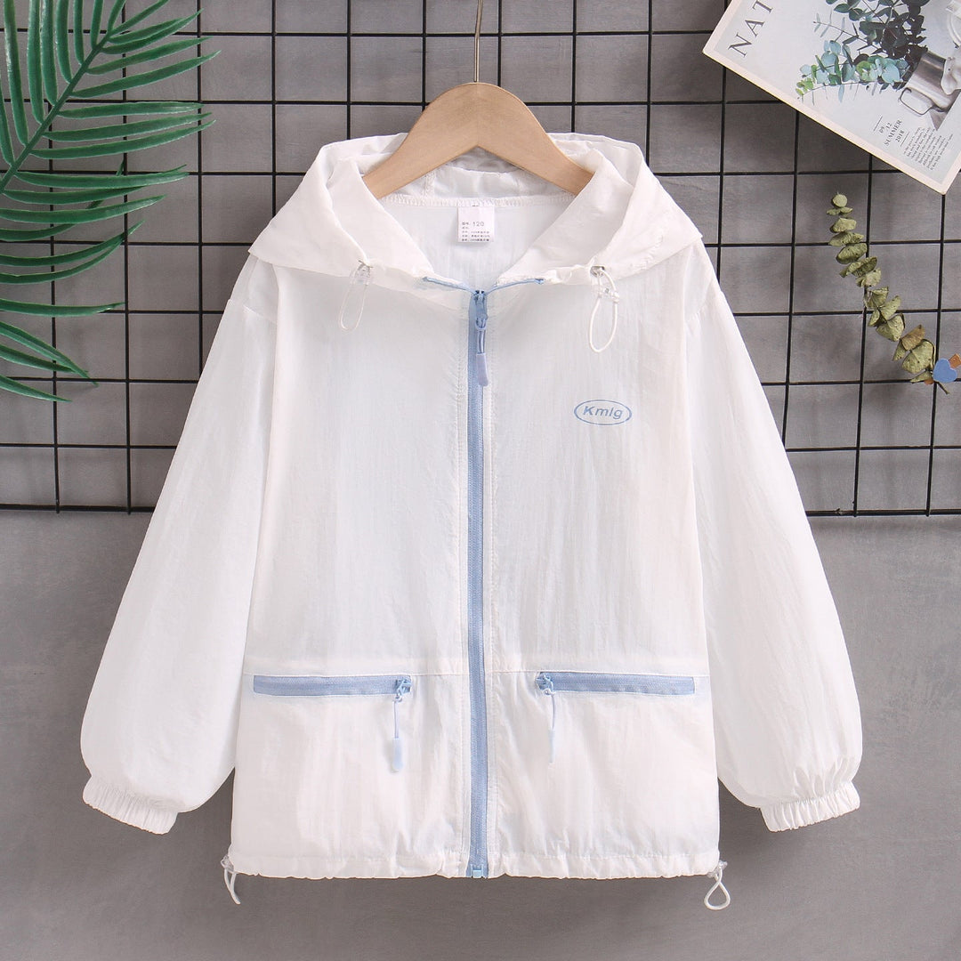 Damen nan ultraleichte Kapuzen-Windjacke mit Reißverschlusstaschen Drune