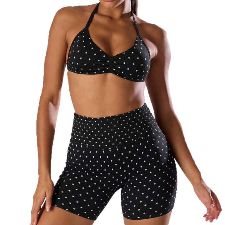 Damen Sportliches Bikini-Set mit hochgeschnittenen Shorts und elastischer Unterstützung Drune