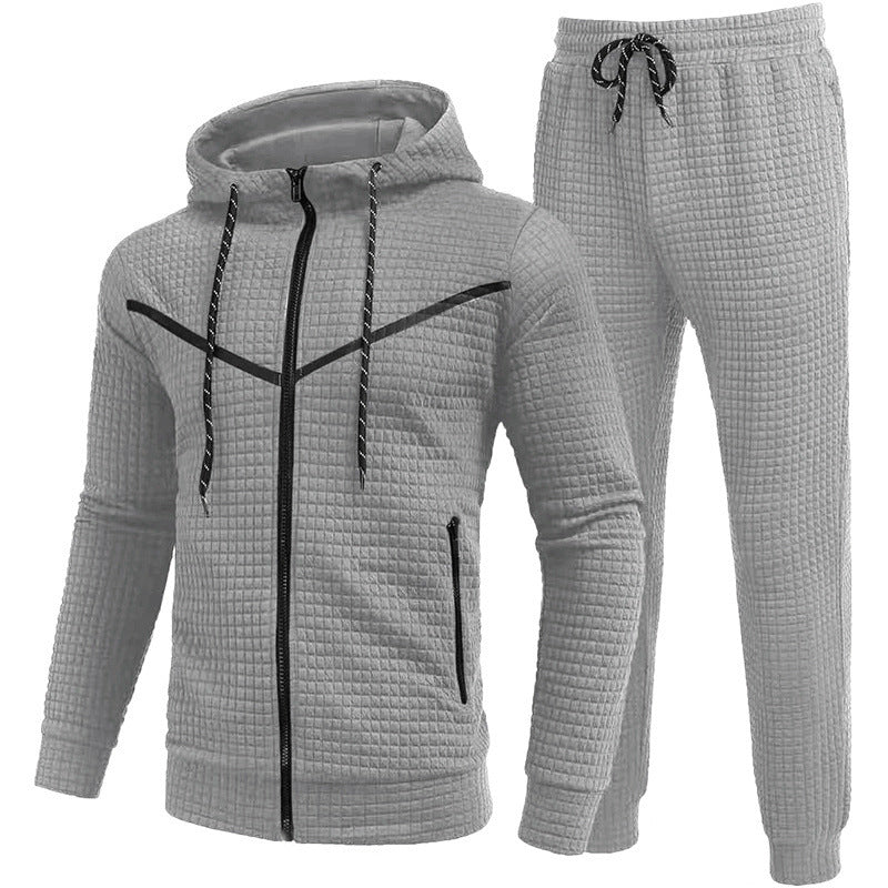 Herren Fleece-Jogginganzug mit strukturiertem Design Drune