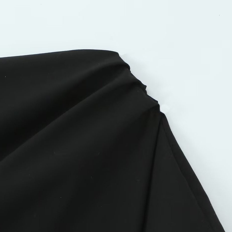 Damen asymmetrisches Cocktailkleid mit drapiertem Design Drune