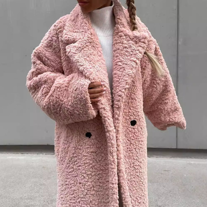 Damen Fleece Mantel Drune