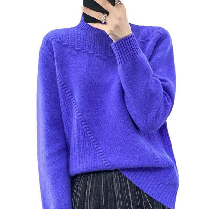 Damen Eleganter und bequemer Strickpullover mit einzigartigem Design Drune