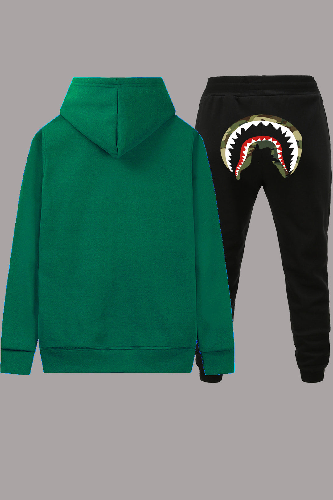 Damen Kapuzenpullover und Jogginghose Set mit kreativem Motiv Drune
