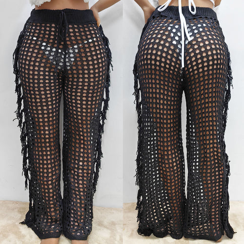 Damen luftige Häkelstrandhose Drune