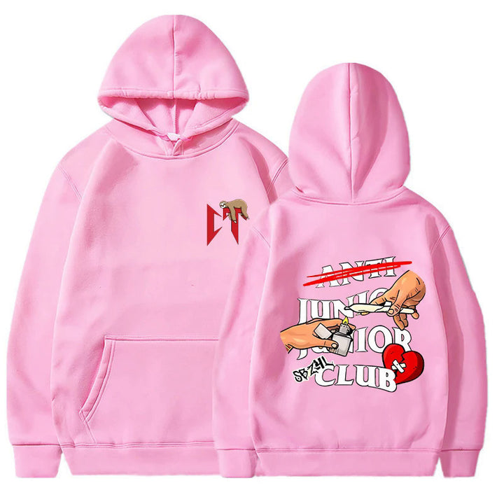 Damen Kapuzenpullover mit originellem Grafikdesign und bequemer Passform Drune