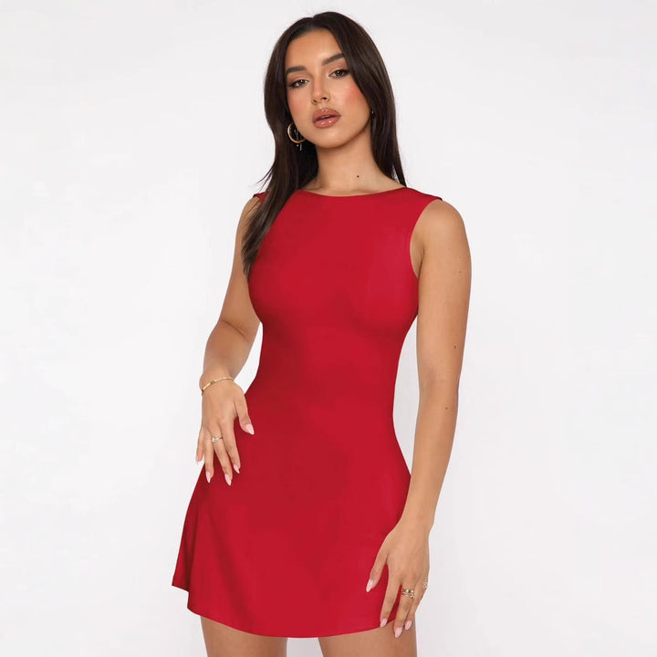 Damen Figurumspielendes Kleid mit elegantem Schnitt Drune