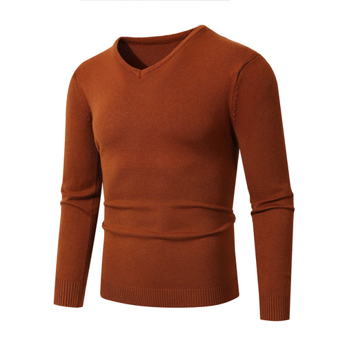 Herren V-Ausschnitt Pullover aus hochwertiger Baumwolle Drune