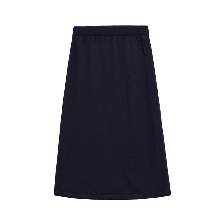Damen Bequemer Jersey-Rock mit elastischem Bund Drune