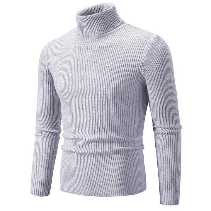 Herren feiner Rollkragenpullover aus langlebigem Strickmaterial Drune
