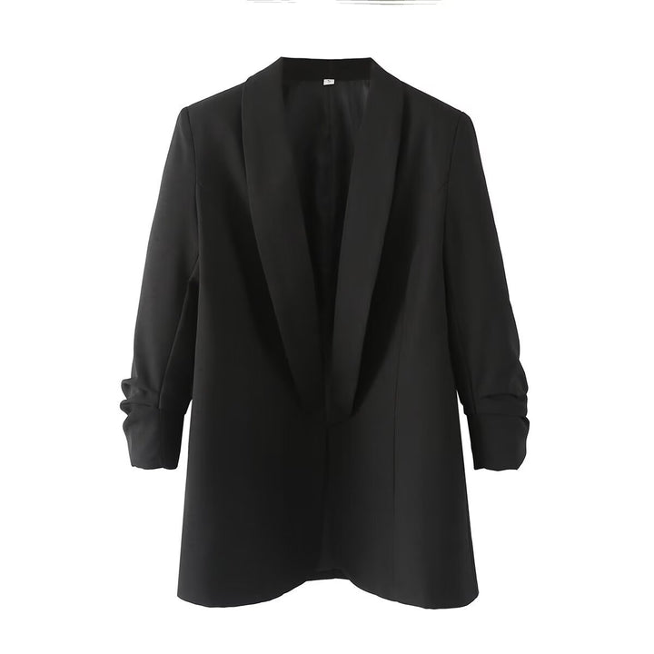 Damen Oversize Blazer ohne Verschluss Drune