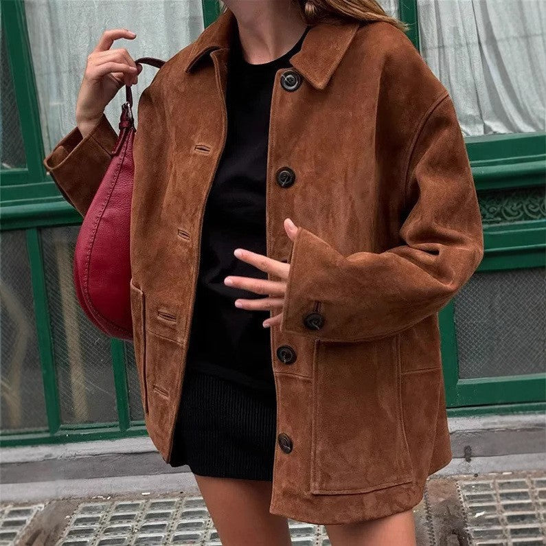Damen Wildlederjacke Drune