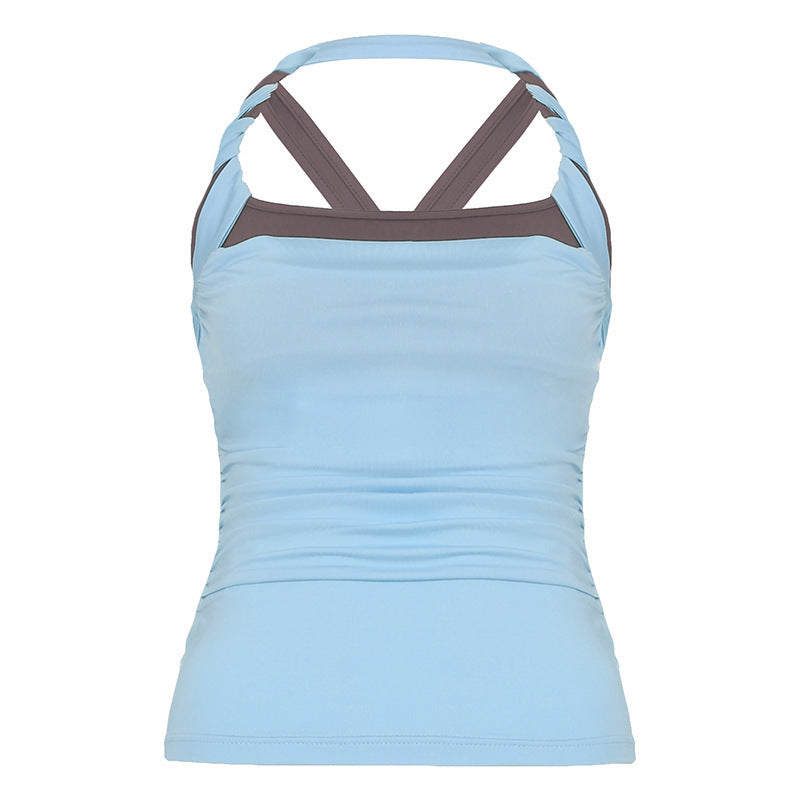 Damen Sportliches Tanktop mit modischem Trägerdesign und figurformendem Schnitt Drune