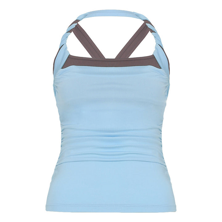 Damen Sportliches Tanktop mit modischem Trägerdesign und figurformendem Schnitt Drune