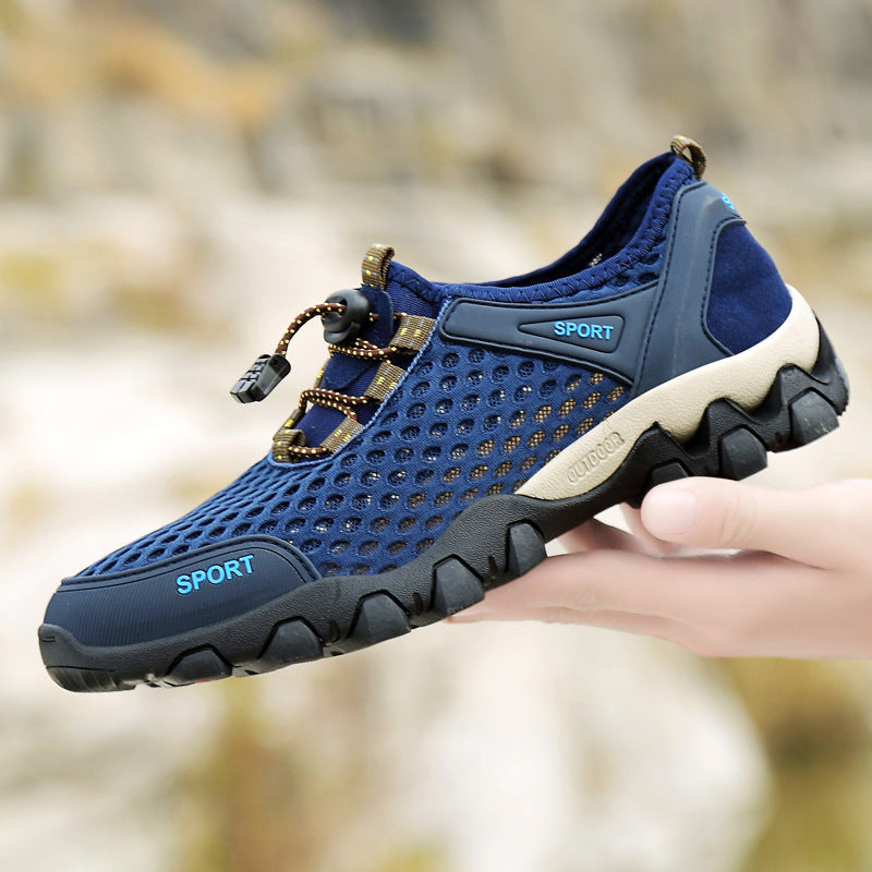Damen Atmungsaktive und rutschfeste Sportschuhe mit elastischem Schnellschnürsystem Drune