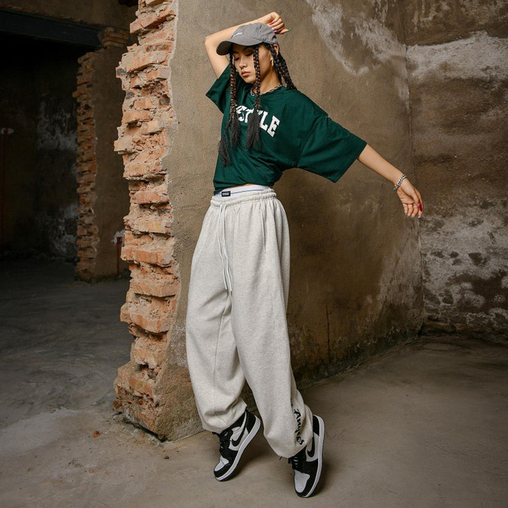 Damen Freizeit-Sweatpants mit seitlichem Schriftzug Drune